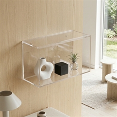 Modena vægkasse 40x25 med låg - "sliding lid" - Rektangulær